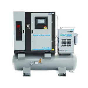 Integrated Air Compressor Screw Compressors 100 Cfm Stationary Industrial Air Compressor