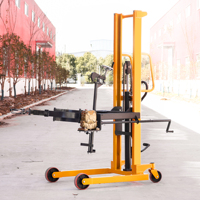 HaizhiLi 350kg 1460mm Hauteur de levage Chariot de levage de tambour hydraulique Gerbeur de tambour avec cerceau