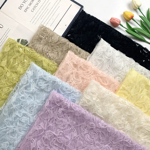 Elegante Tela de Encaje Jacquard Chantilly Africana para Coser, Material de Encaje Floral Suave al Tacto para Decoración del Hogar, Accesorios Aso Ebi - Product Image 4