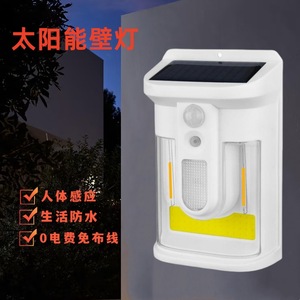 Solar Wall Lamp <b>Led</b> 12V 20 Degree Beam Angle Waterproof Outdoor Human Body <b>Sensor</b> For Garden Court Yard - Product Image 1