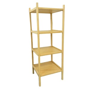 Estante de Almacenamiento de Bambú 37x37x104cm, Soporte Multifuncional para Macetas de Interior - Product Image 2