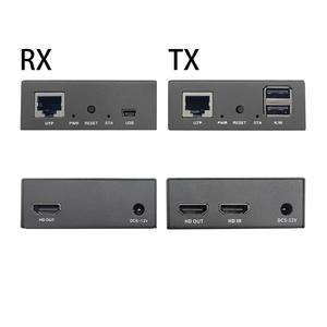 Extensor KVM HDMI sobre IP GC 150M 1080P60Hz con Salida en Bucle, Transmisión UTP Cat5e/Cat6, Control de Teclado y Ratón, Configuración TX/RX - Product Image 2