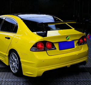 New Factory Direct for for Style 2009-2011 Front Rear Bumper Kit with Lip Spoilers and Side Skirts <b>Screw</b>-On Black Paint - Product Image 6