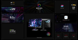 มอนิเตอร์สำหรับเล่นเกม XG32UCG a.s.u.rog Strix 32 "(ดูได้31.5นิ้ว) 3840*2160โหมดคู่ (4K 160Hz/ FHD 320Hz)0.3MS - Product Image 4