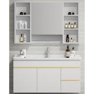 CR 90cm White Bathroom Vanity Smart <b>Mirror</b> Cabinet - Product Image 3