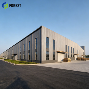 Edificio Modular de Acero Industrial Resistente al Viento para Proyectos de Fabricación, Nave Industrial de Acero Q355b de Techo Transparente - Product Image 1
