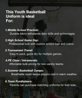 Tenues de basketball personnalisées durables pour jeunes, ensemble maillot sans manches en maille respirante 100 % polyester par sublimation, pour équipes de garçons, livraison rapide
