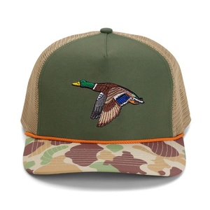 Casquette de baseball de chasse et d'extérieur personnalisée en nylon Ripstop imperméable avec imprimé camouflage et logo brodé, avec cordon de serrage - Product Image 4