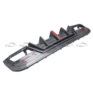 Carbon Fiber Rear Bumper Lip Sword Fins Spoiler Winglet <b>Diffuser</b> for Mercedes Benz GLA Class X156 GLA45 AMG 2013-2019 - Product Image 6