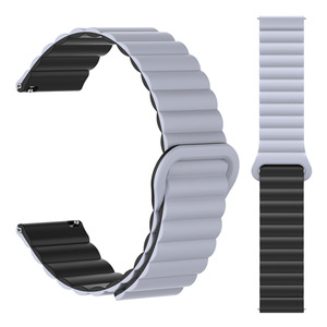 <span class=keywords><strong>Correa</strong></span> de Reloj Magnética de Silicona de 18mm 20mm 22mm para <span class=keywords><strong>Garmin</strong></span> Venu Vivomove3 para Samsung Galaxy Watch 3 Active2 - Product Image 4