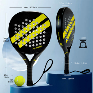 CASTON SPORTS Nuevo Diseño de Última Tendencia de Fibra de Carbono Completa y Núcleo de EVA de Alta Calidad 38mm Raquetas de Pádel Premium Pala <span class=keywords><strong>Padel</strong></span> Racchetta <span class=keywords><strong>Padel</strong></span> - Product Image 4