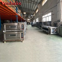 Four à sole industriel commercial pour boulangerie, machine à pain/gâteau/pizza/biscuits, four à sole à 1, 2 ou 3 niveaux, four de boulangerie à vendre