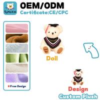 Fabricante de Regalos Personalizados para Graduados, Muñeco de Peluche con Logotipo Personalizado, Temporada de Graduación, Oso de Peluche Personalizado con Toga de Graduación, CPC CE