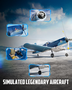 Avion jouet <span class=keywords><strong>F4U</strong></span> <span class=keywords><strong>Corsair</strong></span> en mousse à ailerons, à voilure fixe avec gyroscope, acrobaties à une touche et auvent amélioré - Product Image 3