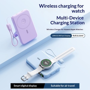 Cargador Inalámbrico Magnético, Banco de Energía de Carga Rápida de 10000 mAh y 22.5 W, Pantalla LED, Batería de Litio-Polímero, Cable de Plástico Ultrafino, Reloj Móvil - Product Image 5