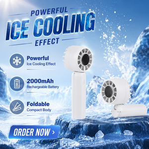 <span class=keywords><strong>Ventilatore</strong></span> USB Portatile Pieghevole Ricaricabile con Funzione di Raffreddamento e Impacco Freddo da Indossare Intorno <span class=keywords><strong>al</strong></span> <span class=keywords><strong>Collo</strong></span> - Product Image 3