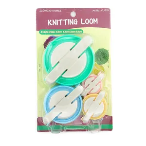 3pcs/Set Weaving Loom Knitting Kit Plastic Pompom Sock Hat Scarf