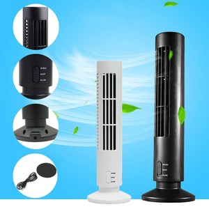 Ventilateur tour sans pales USB avec moteur DC, fonctionnement silencieux pour la maison et le bureau, options de couleurs blanc et noir - Product Image 1