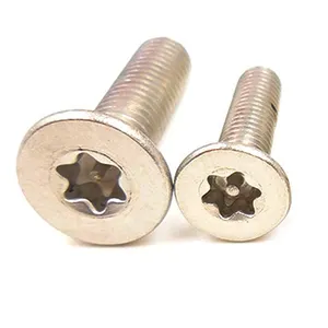 Stainless steel countersunk head plum blossom six-petal tamper-proof safety screw produced by high-quality suppliers