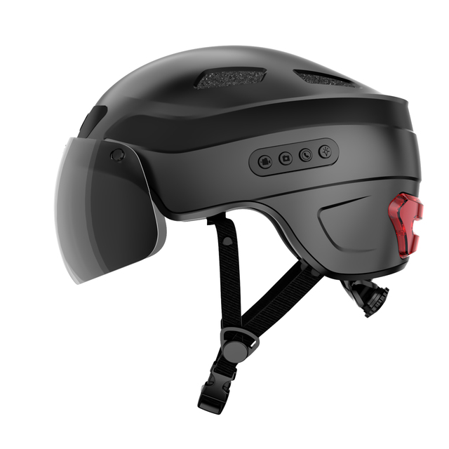 Smart Bike Helmet Ebike Helmet Magnetic Visor Camera Electric Bike Helmet Turn Signal Brake Light Adult OEM