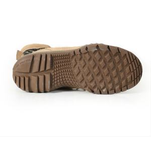 Bottes de Combat de <span class=keywords><strong>patrouille</strong></span> en cuir pleine fleur kaki, chaussures de Combat de sécurité noires - Product Image 6