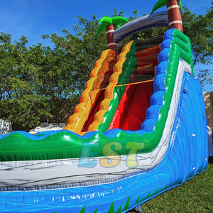 Tobogán acuático de entretenimiento para padres e hijos, tobogán acuático inflable de loro de Estilo Hawaiano de verano con soplador de aire para niños - Product Image 4
