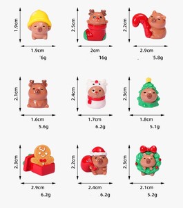 Vente en gros <span class=keywords><strong>de</strong></span> figurines en résine Capybara <span class=keywords><strong>Kawaii</strong></span> aux couleurs <span class=keywords><strong>de</strong></span> prune <span class=keywords><strong>de</strong></span> Noël pour étagère à café, décoration miniature <span class=keywords><strong>de</strong></span> Noël, elfe <span class=keywords><strong>de</strong></span> décoration DIY pour étagère - Product Image 2