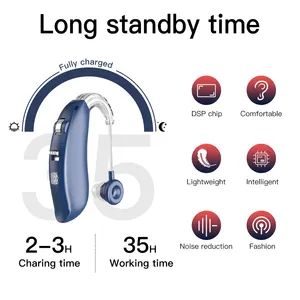 Aparelho auditivo BTE aparelho recarregável para surdos, aparelho auditivo para audifonos, mini aparelho auditivo para sordos