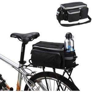 Bolsa de maletero para bicicleta BSCI, alforjas impermeables para ciclismo, bolsa para portaequipajes de 7L, bolsas para asiento trasero, accesorios para bicicleta, color negro - Product Image 5