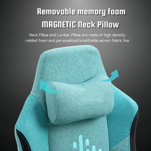 Échantillon gratuit de haute qualité vert Silla <span class=keywords><strong>Gamer</strong></span> Pc <span class=keywords><strong>Repose</strong></span>-pieds inclinable 1 pièce Échantillon gratuit Chaise de joueur de luxe Chaise de jeu pour le jeu - Product Image 5