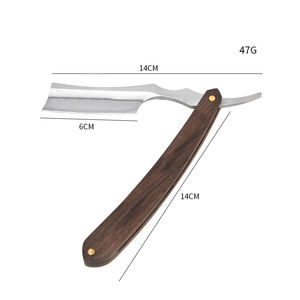 <span class=keywords><strong>Kit</strong></span> de démarrage complet pour débutants pour affûter les rasoirs turcs droits en acier inoxydable, avec manche en bois, pour hommes - Product Image 6