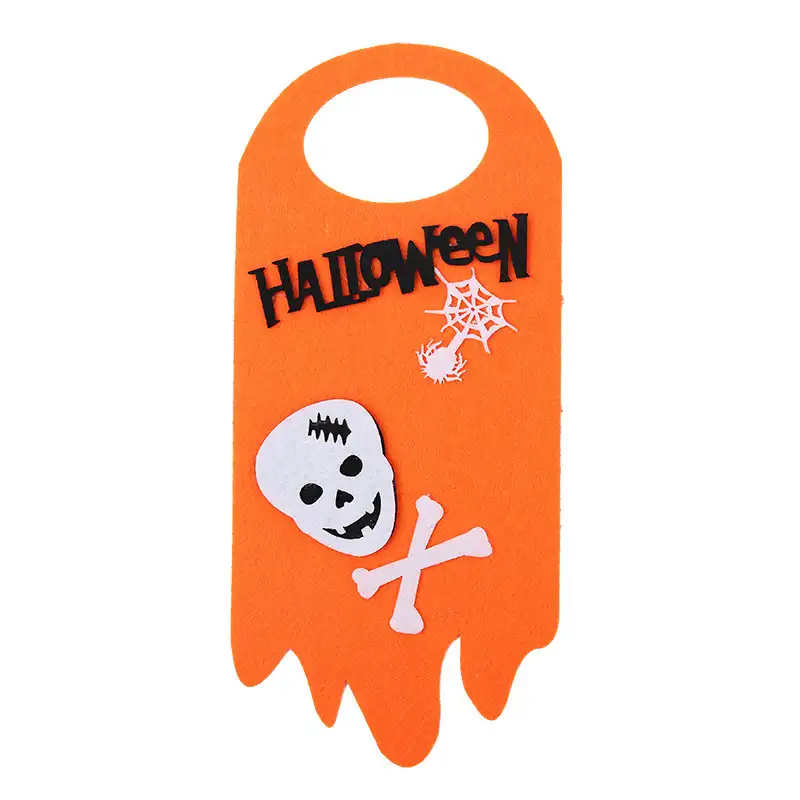 Pendurador de porta de feltro para halloween, pingente personalizado de halloween, hotel criativo, cabide de porta para chave, favorável ao ambiente, pendurar