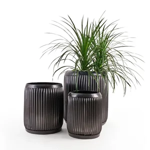 Pot de fleur plaqué laiton pour la décoration de restaurant d'hôtel à la maison Produit de haute qualité dans les jardinières et les pots de fleurs Catégorie par HHO - Product Image 5