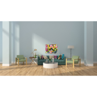 Vente en gros de peintures abstraites faites à la main pour décoration de salon, œuvres d'art mural, toile peinte à la main d'hôtel, peinture à l'huile