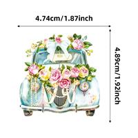 56 pegatinas de PVC impermeables con diseño retro y elegante de bodas, para decorar fundas de teléfono, cuadernos y botellas de agua.
