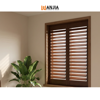 Persianas de Aluminio con Marco Gris para Ventanas Interiores Residenciales, Control de Luz
