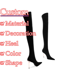 <span class=keywords><strong>Botas</strong></span> por Encima <span class=keywords><strong>de</strong></span> la Rodilla Personalizadas para <span class=keywords><strong>Mujer</strong></span>, Nuevo Estilo Otoño-Invierno 2026, <span class=keywords><strong>Botas</strong></span> <span class=keywords><strong>de</strong></span> Dama Extremadamente Sexys y Versátiles - Product Image 2
