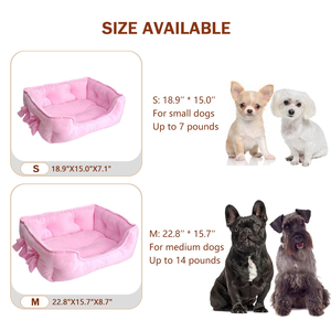 Customizable Luxury Velvet Pet <b>Nest</b> Modern Square Dog <b>Bed</b> for Large Dogs Faux Fur Removable Print Private Label <b>Bed</b> for Winter - Product Image 4