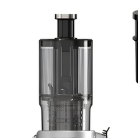 Extracteur de jus électrique 350 ml en acier inoxydable à pression à froid, moteur DC, mastication lente, faible bruit, éjection automatique des pulpes, nettoyage facile, pour la maison