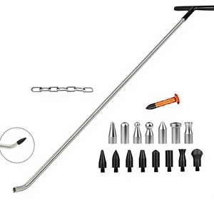 Set di 22 Pezzi Universali per Riparazione <span class=keywords><strong>Ammaccature</strong></span> Senza Vernice, Kit in Acciaio Inox con Ganci a S per Rimozione Danni da <span class=keywords><strong>Grandine</strong></span> e <span class=keywords><strong>Ammaccature</strong></span> alla Carrozzeria - Product Image 1