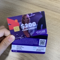 Carte de membre PVC Cr80 personnalisée carte vip en plastique feuille d'or
