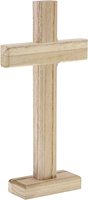 Petites croix orthodoxes en bois à poser pour l'artisanat - Décoration intérieure gravée, couleur et taille personnalisables, objets de collection artistiques