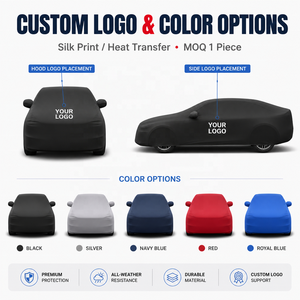 Telo Copriauto Universale Elasticizzato in Spandex su Misura con Logo, Protezione Completa Anti-Polvere e Anti-UV per Esposizioni Auto - Product Image 2
