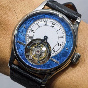 Merkur 100% Tourbillon <b>Watch</b> Transparency <b>Skeleton</b> Men's Sapphire <b>Watch</b> for Men Green Mechanical Wristwatch Relogio Masculino - Product Image 3