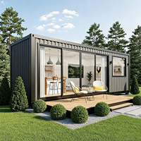 Maison de bureau moderne en conteneur modifié de 20 pieds, studio de jardin insonorisé, cabane modulaire préfabriquée pour le télétravail