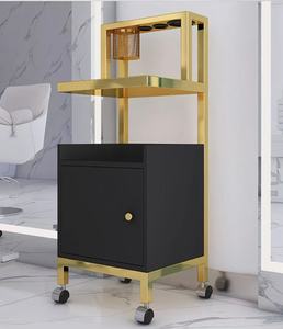 Carrello da Salone Moderno Ecologico in Legno con Cassetti e 4 Ruote, per Soggiorno, Bagno, Centro Estetico e <span class=keywords><strong>Officina</strong></span> <span class=keywords><strong>di</strong></span> Pedicure - Product Image 6
