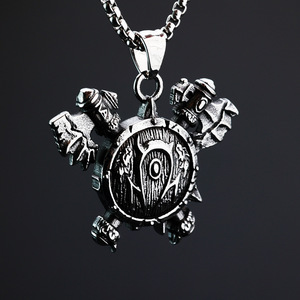 Collar con Colgante de Acero Inoxidable Estilo Vikingo con Escudo de Odín para Hombre, Joyería de Regalo - Product Image 1