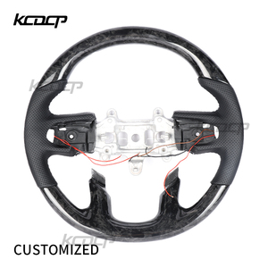 Volant en fibre de carbone LED adapté aux <span class=keywords><strong>Dodge</strong></span> RAM Charger Challenger Chargersrt Challengersrt <span class=keywords><strong>SRT</strong></span> - Product Image 1