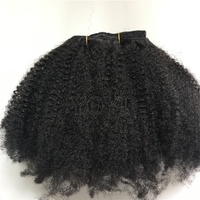 Meilleure Qualité Afro Crépus Armure de Cheveux Humains 4A 4B 4C Remy Cheveux Vierge Brésilienne Afro Bouclés Bundle en Texture Noire Naturelle