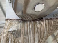 Nouvelle machine à coudre à point de chaînette à 3 têtes pour la fabrication de perruques à cheveux longs, aiguille simple, acier inoxydable, haute précision, silencieuse RN-872JF
